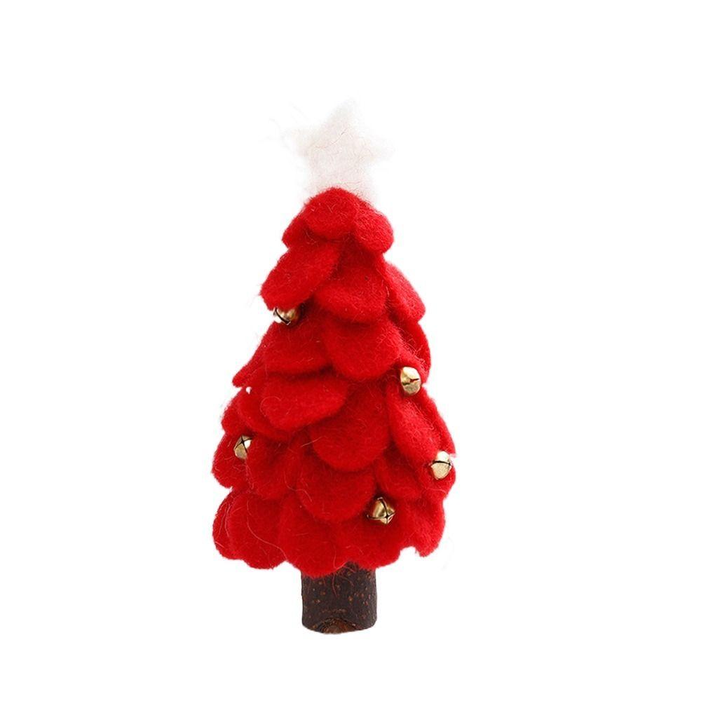 Wool Felt Artificial Christmas Tree Xmas Ornaments Desktop Decoration Mini Christmas Tree Navidad