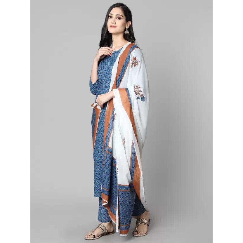 Beautiful Designer Kurti Salwar Suit Women Bollywood Kurta Pant Dupatta Set
