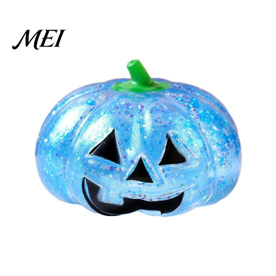 Halloween Stress Relief Balls Glitter Pumpkin Ball, Head Squeeze Toy for Anxiety Tools Relief, Creepy Fidget Party Favors Adults