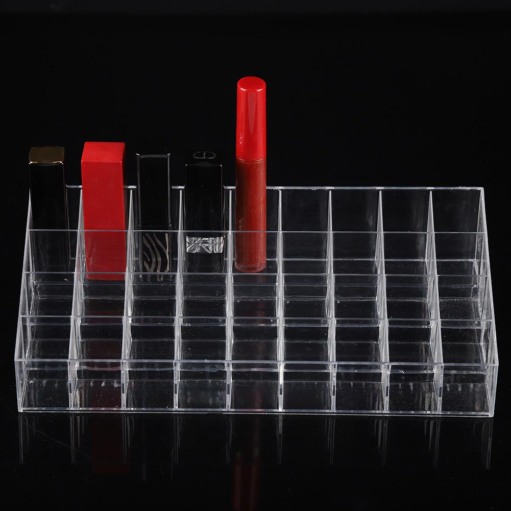 36 Grids Transparent Lipstick Display Case Storage Box Nail Brush Organizer Cosmetic Display