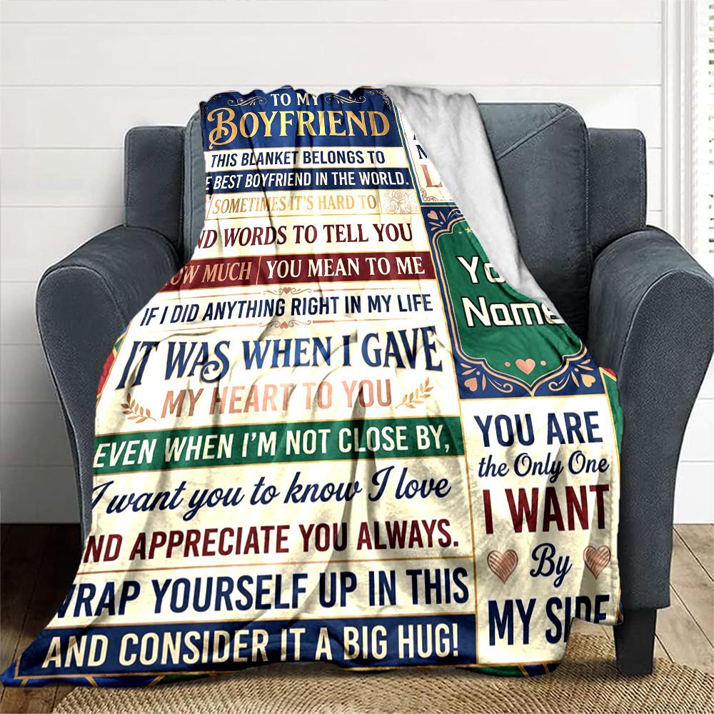 Love And Appreciation Blanket Personalized Name Blankets Soft And Comfortable Against The Skin Naps And The Office A Wonderful Gift For Friends Family