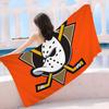 A-Anaheim D-Ducks Microfiber Blanket Quick Drying Beach Towels Oversized Printing Super Absorbent Pool Towel Blanket