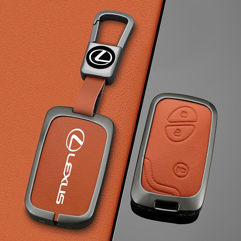 Zinc Alloy Leather Car Key Case Cover Protector Shell For Lexus CT200h ES 300h IS250 GX400 RX270 RX450h RX350 LX570 Accessories