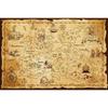 Pirate Treasure World Map Backdrop – Sailing Theme For Boy'S Kids Birthday Party, Photography Studio Decor Banner-Tapestry