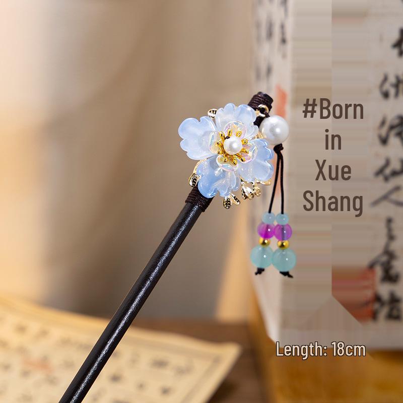 2026 Retro Tassel Wood Hairpin for Hanfu & Qipao