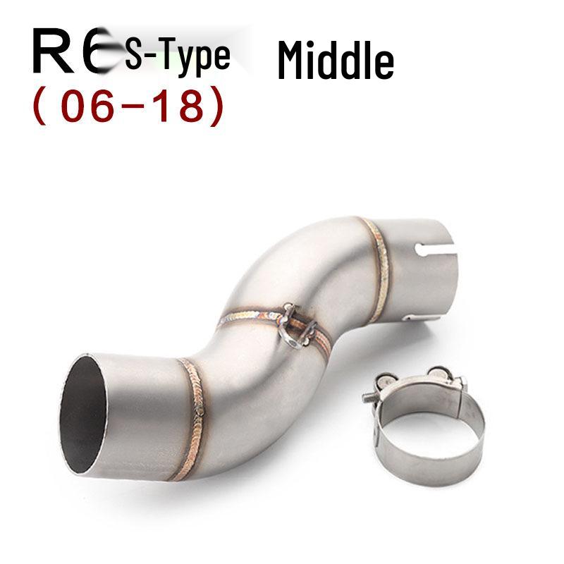 Yamaha YZF-R6 Mid-section Exhaust Pipe for Modified Motorcycles (Fits 98-05, 06-18 Models)
