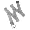 Verstellbarer Taillengürtel Modern Sexy für Street Dance Musikfestival Jeans Kleid Gürtel Körperschmuck Vielseitig Metallische Glieder Silber