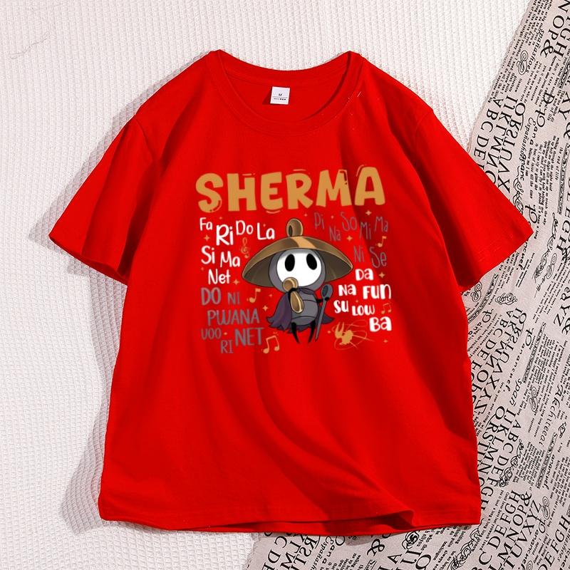 Sherma Song T Shirt Funny Game Quote TShirt Cotton Casual Short Sleeve Round Neck Tees Unisex Streetwear Male Clothes Tops S