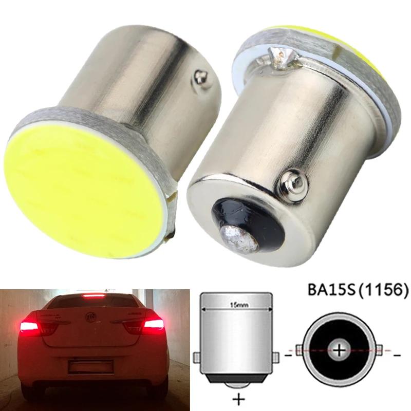 10X 12V 24V Auto LED Světlo Signální Žárovky 5 Barev 1156 Ba15S COB 12SMD P21W Super Jasné Motocyklové Směrové Světlo Brzdové Světlo
