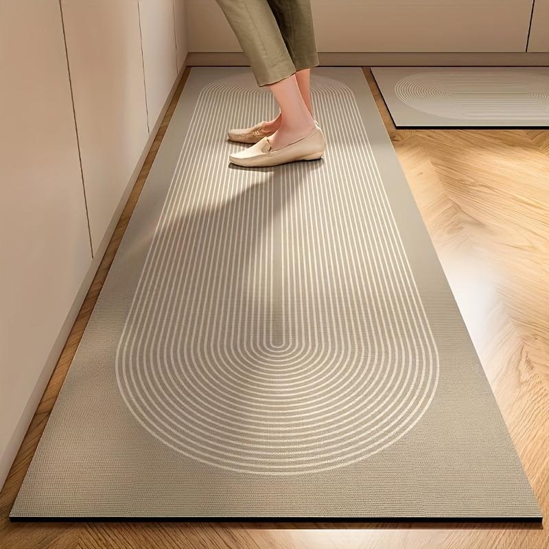 1PC Nordic Style Kitchen Floor Mat - Rubber Sole Machine Washable Rectangular Home Decoration Carpet, Easy To Clean and Durable Floor Mat