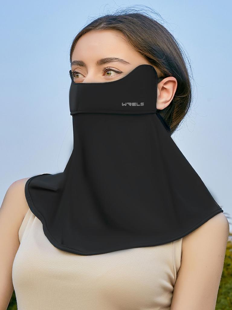 WRELS Ice Silk Sunscreen Face Shield Neck Guard Female Sunshade Breathable Face Eye Corner Outdoor Travel Driving UV Protection