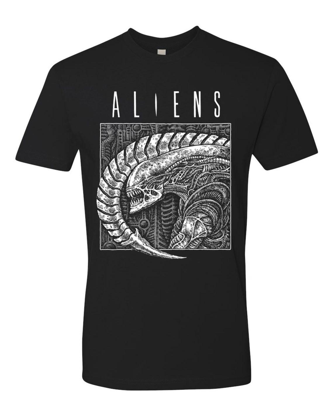 ALIENS T-Shirt Mens Womens Tees Top, Horror Halloween Movie Shirt, Music Shirts,Unisex M