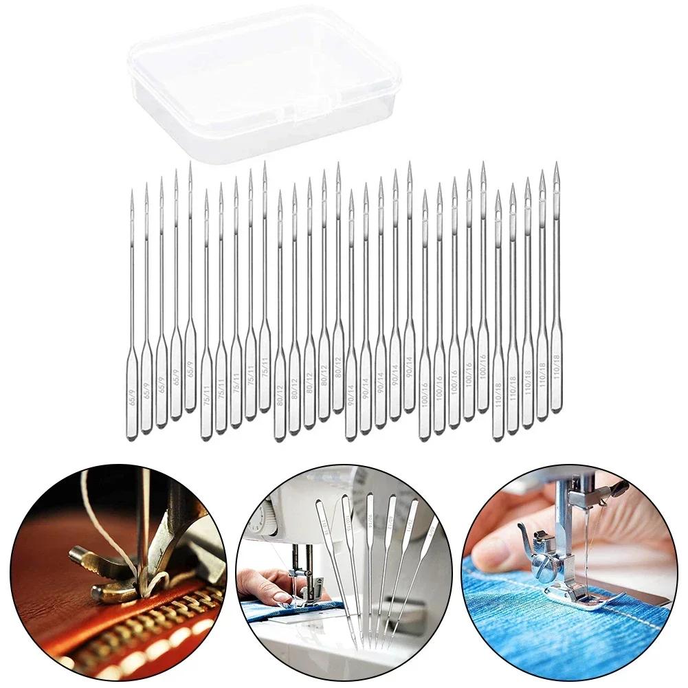 60pcs Sewing Machine Needles For Singer Brother Janome Varmax Sizes 65/9 75/11 80/12 90/14 100/16 110/18 Sewing Machine Supplies