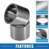 A ABSOPRO Motorcycle Exhaust Air Muffler Pipe Gasket 38mm Inner Diameter 45mm Outer Diameter