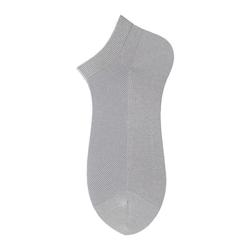 Socks Men's Summer Lightweight Pure Cotton Short Socks Low-cut Boat Shoes Mesh Breathable Anti-odor Men's Socks