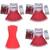 Fashionable Cheerleader Costume With Thick Socks And Hand Flowers Xs To Xl Sizes