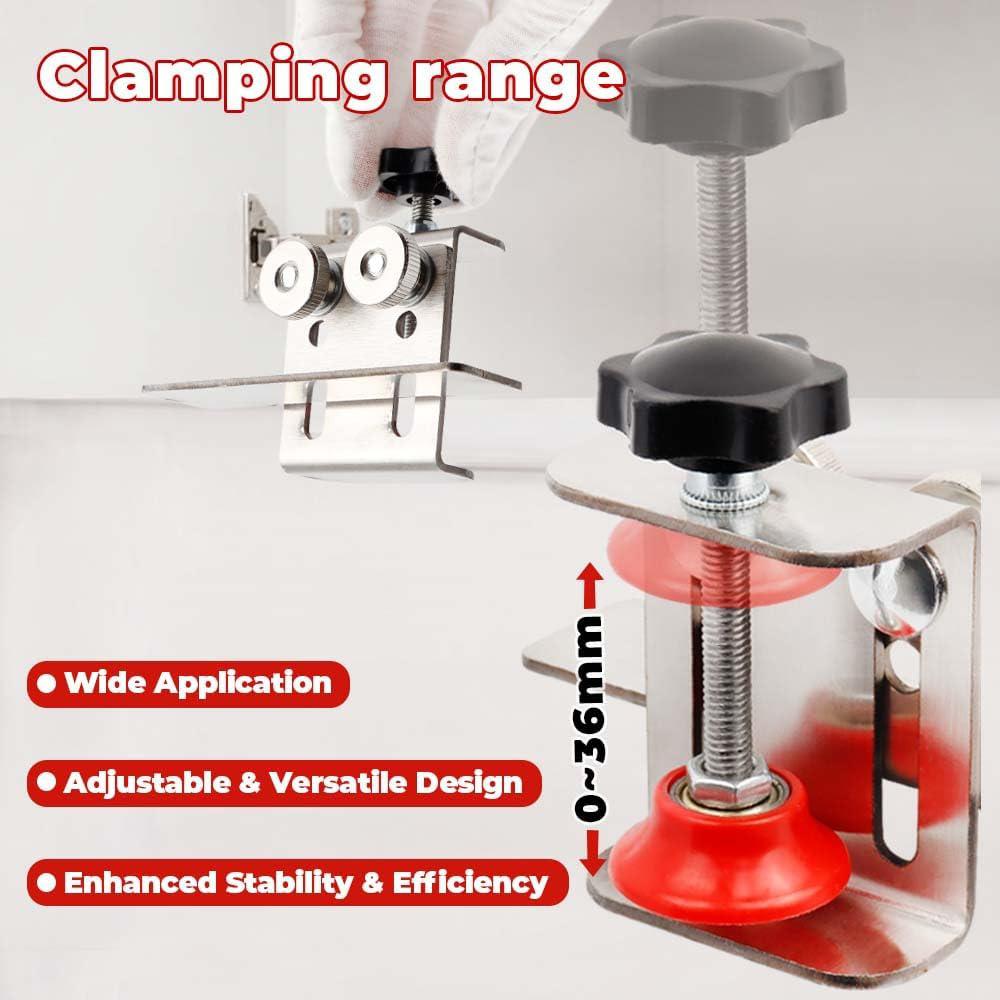 Adjustable Cabinet Door Installation Positioner Stainless Steel Cabinet Locator Mounting Jig Installing Cabinet Doors Tool