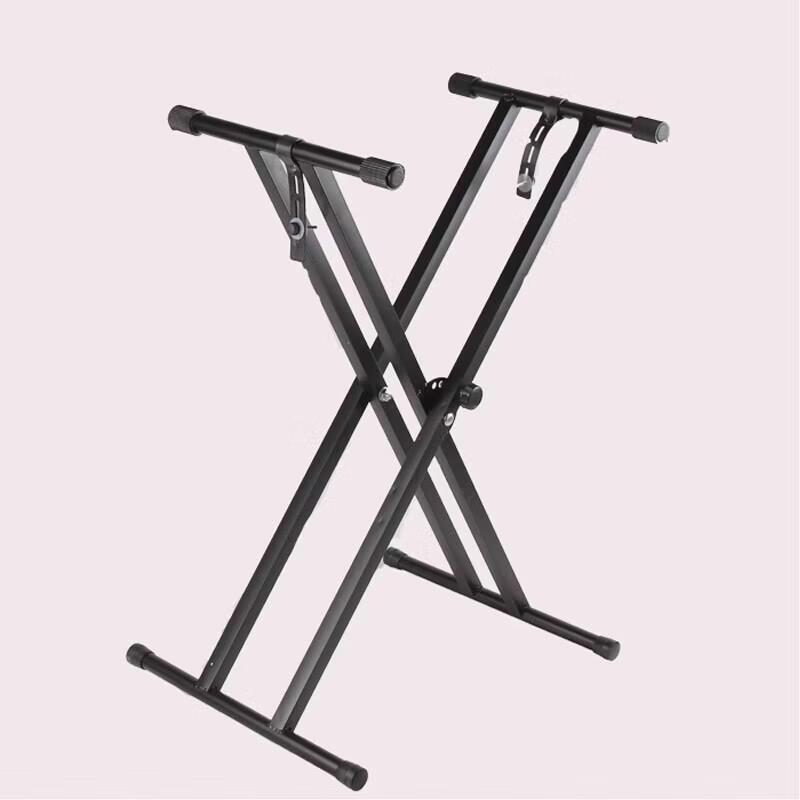 Heavy-Duty Double-Tube X-Stand for Pianos and Keyboards
