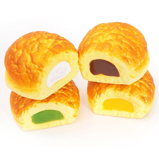 Realistic Bread Squeeze Toy Slow-Rising PU Fidget for Stress Relief Cute Food-Themed Decompression Gadget for Kids Adults