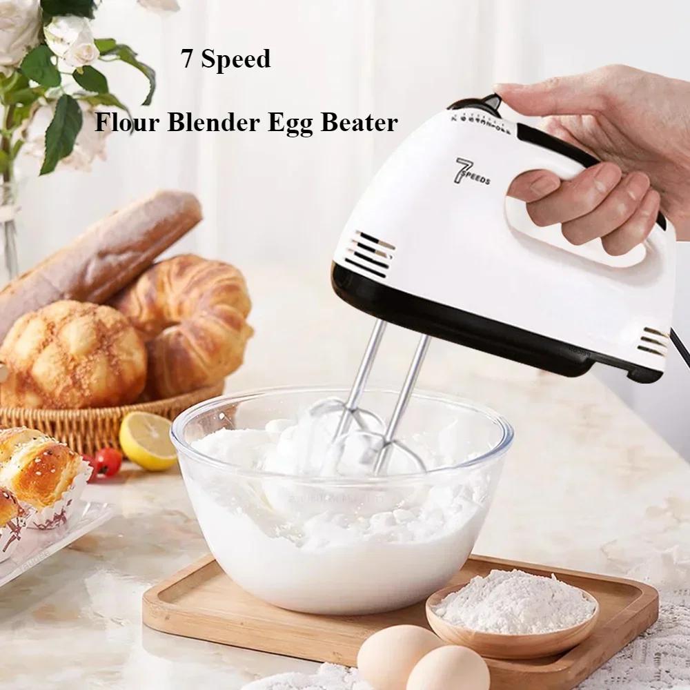 High Power Handheld Electric Mixer Multifunction Egg Beater for Whisking Egg White Cream Dough Home Kitchen Baking Tool