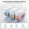 1/4Pcs 4L Food Storage Containers Airtight With Lids – Filament Box For 3D Printer Filament Spools, Bpa-Free Storage Boxes With