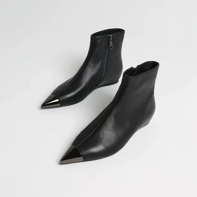 Fashion Brand Metal Pointed Women Knee Long Boots Fashion Stage Show Black Sexy Autumn Winter Over Knee Length Boots Size 34-45