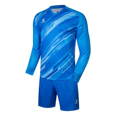 Kelme Torwartbekleidung Langarmshirt und Fußballtorwart Trainingsbekleidungsset, Hose, (Blau, L)