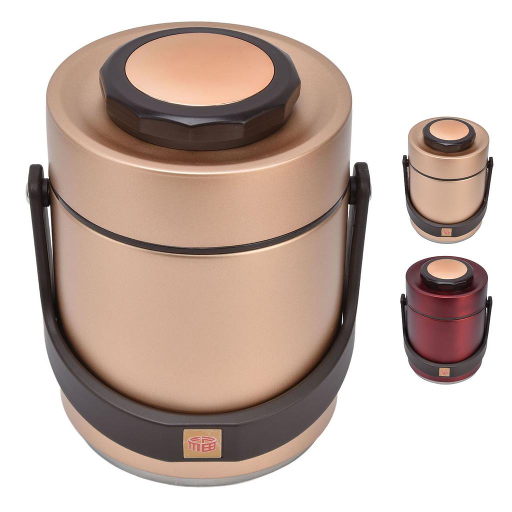 Vacuum Bento Lunch Box 304 Stainless Steel 3 Layer Portable Insulated Food Jar For Students Office Worker Work Travel Picnic