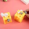 Block Prank Seek Toy Sloth Hide And Seek Mouse and Cheese Toy Stress Relief Mouse Steal Cheese
