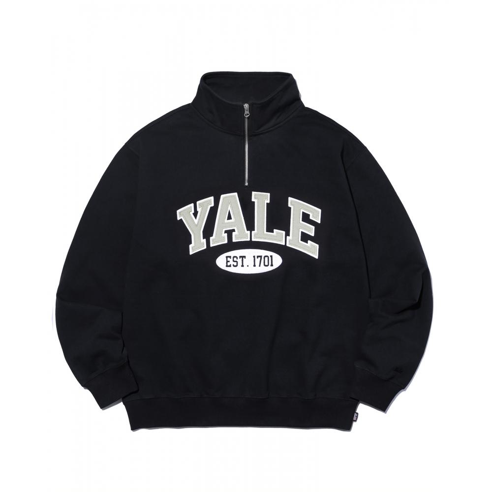 

YALE 2 TONE ARCH HALF ZIP UP BLACK