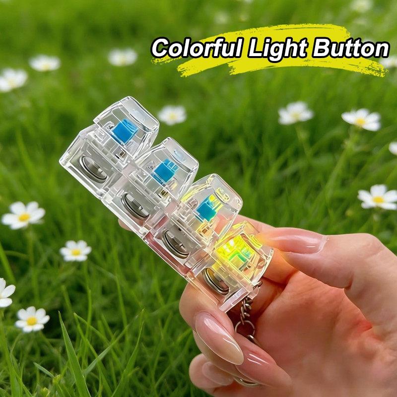 Led Keyboard Keychain Glow In The Dark Party Favors Luminous Keychains For Bags Relaxation Keychain On The Phone