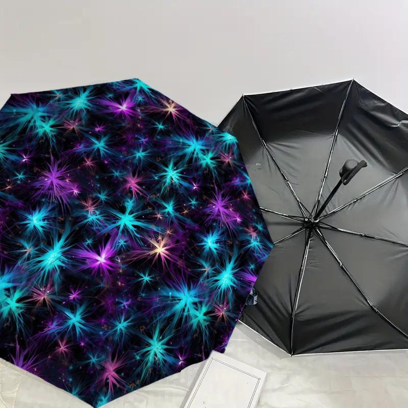 1pc space nebula Pattern Umbrella  Automatic Opening and Closing Umbrella, High quality Umbrella, Ideal Gift for Her 219