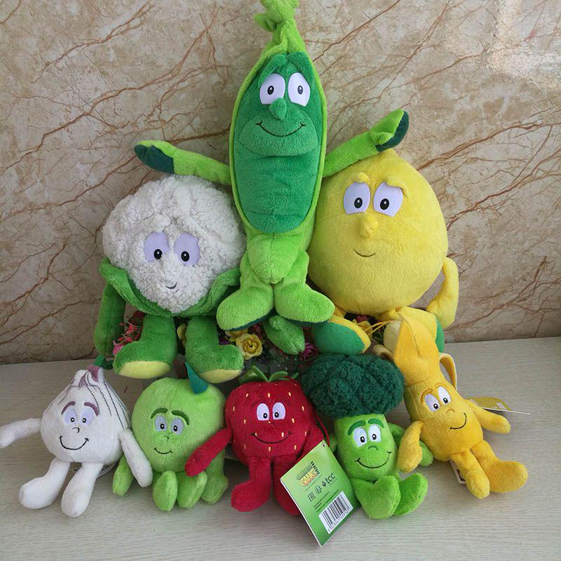 Buy 30cm Fruits Vegetables Plush Toy Garlic Strawberry Broccoli