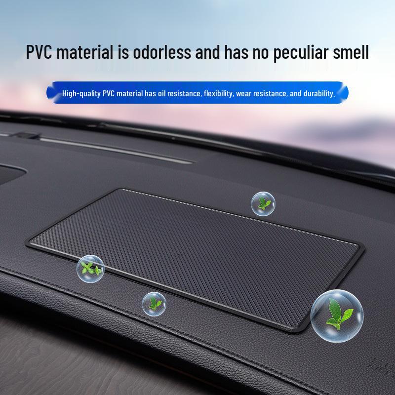 Heat-Resistant Car Dashboard Anti-Slip Pad with Grid Pattern