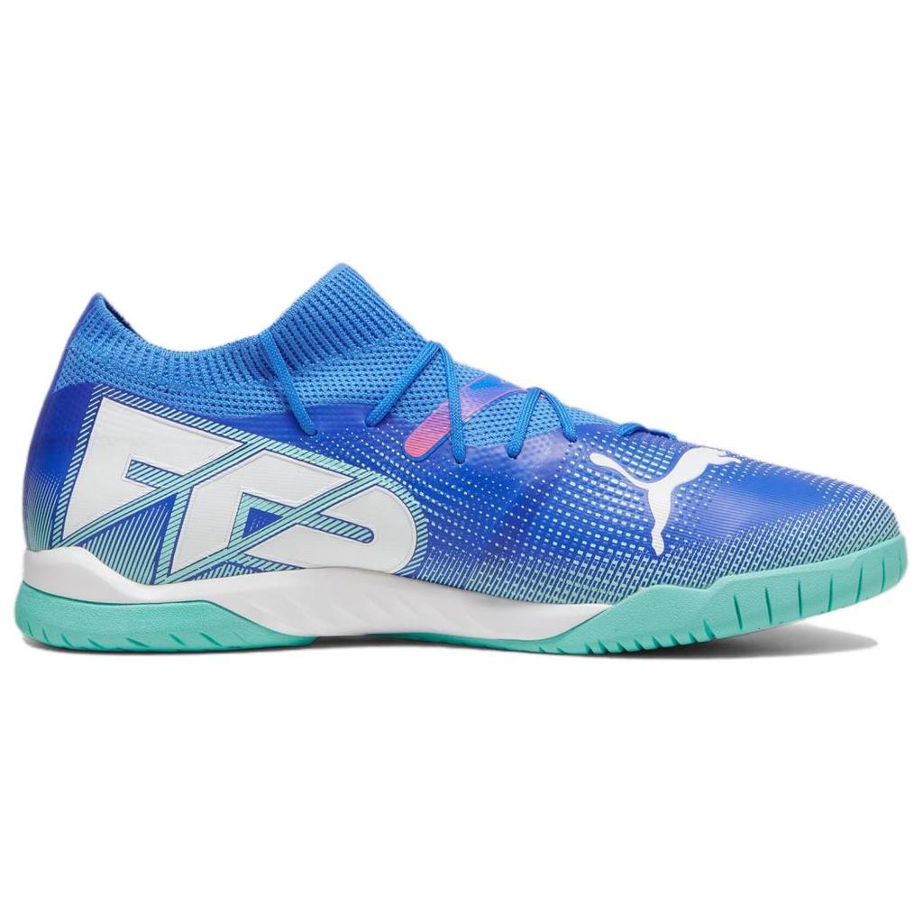 Puma Future 7 Match Comfortable Lightweight Soccer Shoes Men Soccer Shoes Blue Green 107936-01