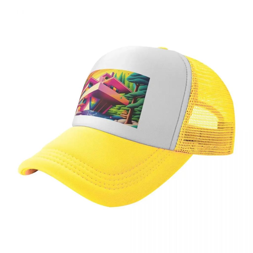 Regenbogen Wasserfall ARTchitektur Baseballkappe Strand Symbol Sonne Für Damen 2025 Herren