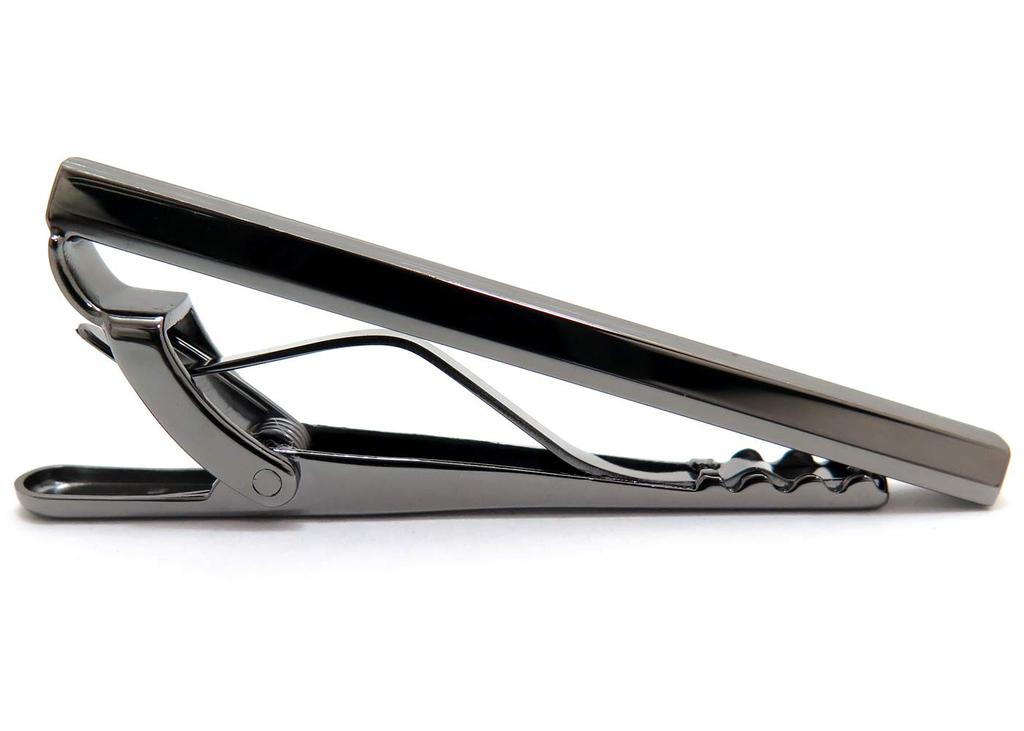 TATEOSSIAN Brushed Classic Tie Bar (Gunmetal) (Tie Pin/Tie Clip)
