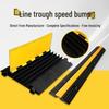 Indoor/Outdoor Speed Bump Cable Floor Cover: Cable Protection Trunking Trough