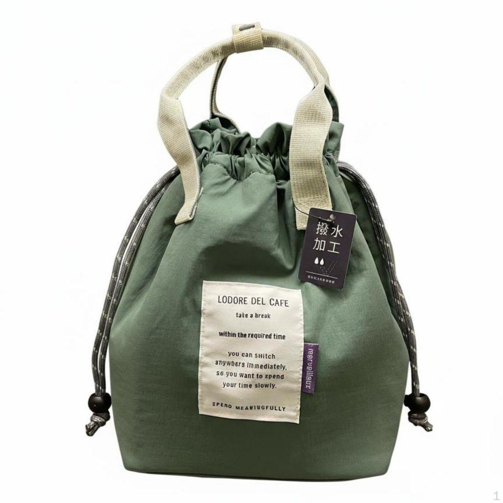 Drawstring Thermal Pouch Waterproof Insulated Bag Portable Design Lunch Tote for Office Workers,