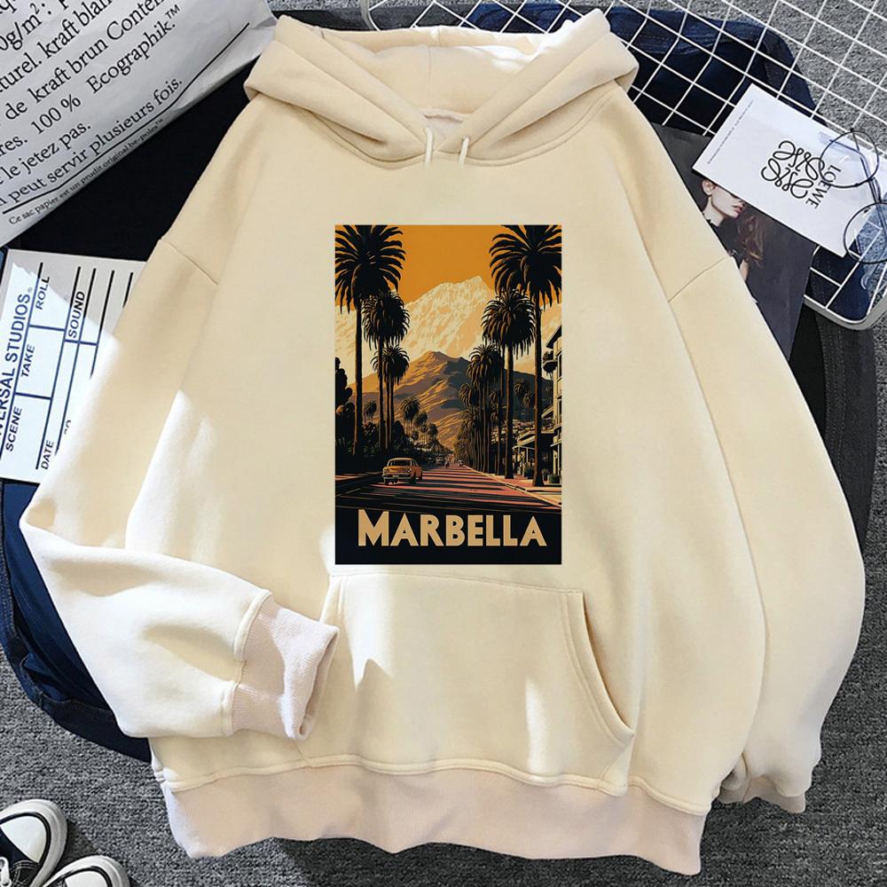 Malaga Hoodies Women Aesthetic Anime Winter  Tracksuit Hooded Shirt Women Vintage Sweater