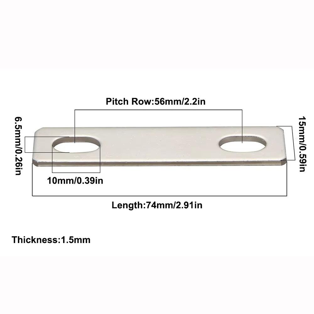 New M6 Bus Bars Connector Flat Nickel-plated Copper Copper Busbar Battery Connector Lifepo4 Cell Lithium