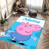 Custom personalization Peppa Pig Area Rug - Perfect For Kitchen, Bathroom,Laundry Room Decor Large Size Available,Gift All Seasons
