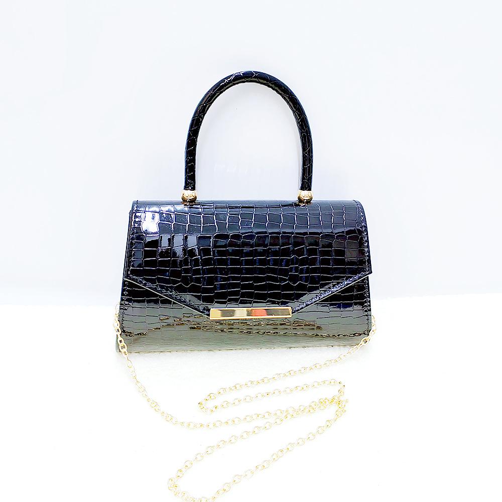 Trendy Crocodile-Pattern Leather Handbag - Versatile Shoulder, Evening & Crossbody Bag