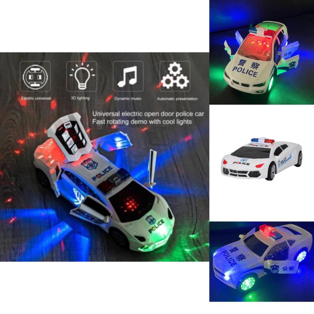 Childrens Rotating Police Car With Lights Music For Boys And Girls