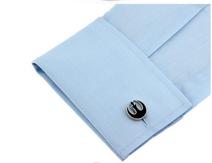 Auf Lager Schwarze Star Wars Rebellenallianz Manschettenknöpfe Französische Manschettenknöpfe.