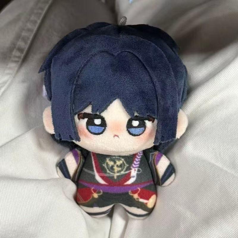 10CmRole Play Manga Play Impact Scaramouche Character Wanderer Animated Soft Dolls Hanging Tag Pouch Ornament Plushy Plaything