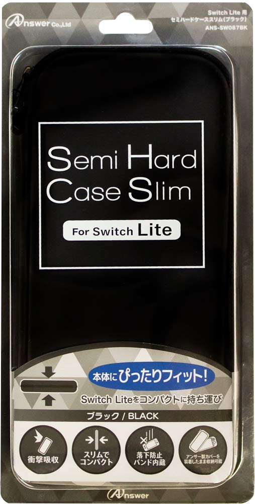 

case for Switch Lite slim black Semi-hard