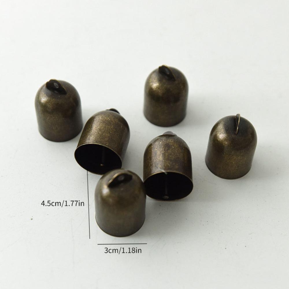 6pcs Multifunctional Iron Christmas Bell Cone Shape Pinecone Wind Chimes Bells Crisp Sound Star Jingle Bells Courtyard Decor