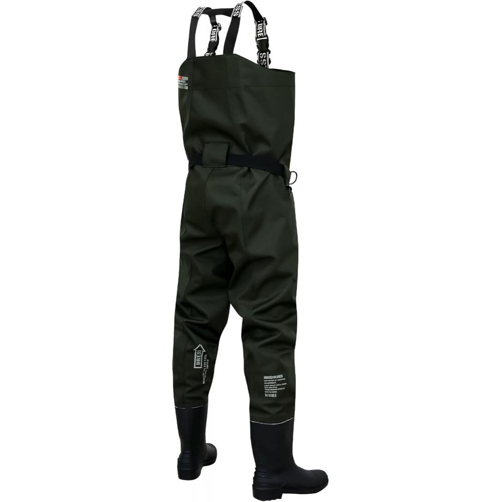 DreS CheSt High Wader Radial Sole Waterproof Breathable FiShing BootS S 2xl menS