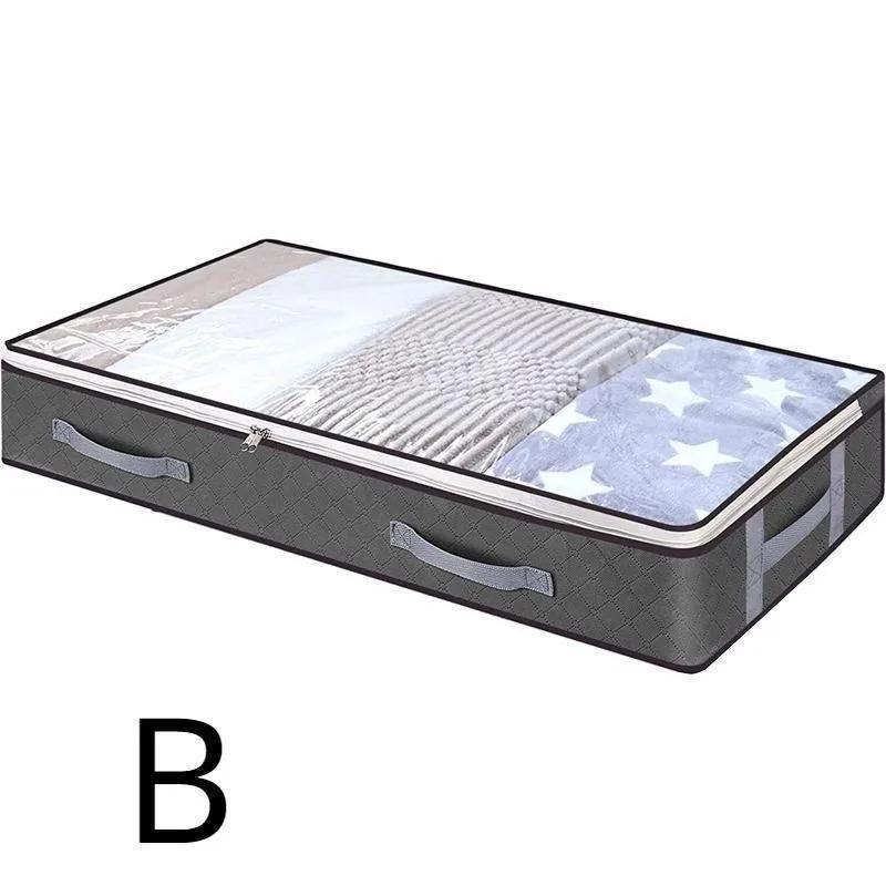 Sac de Rangement Sous Lit Portable Pliable Sac pour Couette Boîte de Rangement pour Vêtements de Garde-Robe Organisateur Anti-Poussière Maison Boîte Organisateur Anti-Poussière